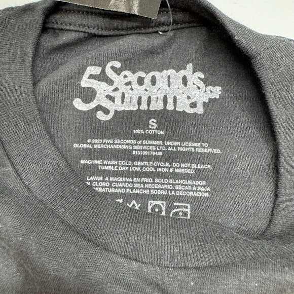5 Seconds Of Summer Show Band Photo T-Shirt SMALL New - Picture 4 of 5